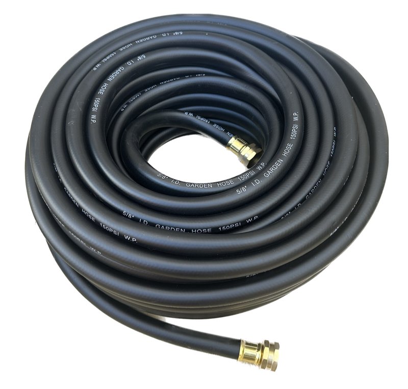 Flexible Hybrid Garden Hose Black Rubber Water Hose