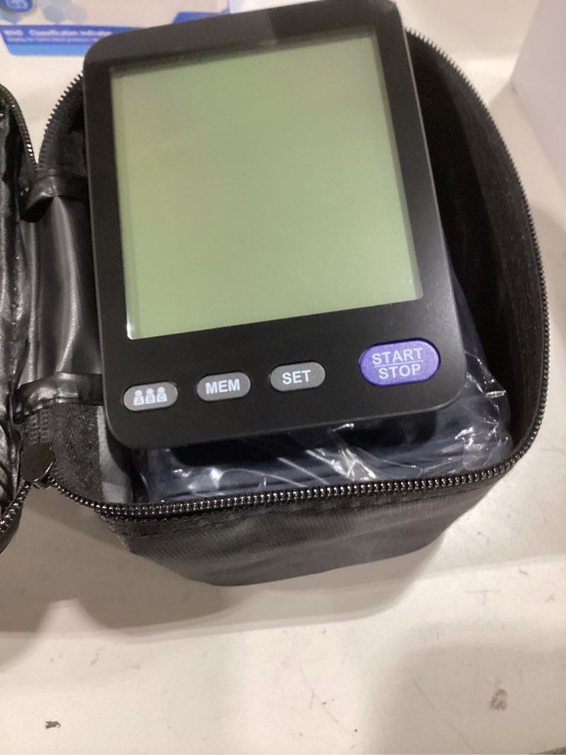 Condition photo showing Good Condition for blood pressure machine for home use, 9"-17" & 13"-21", 2 size cuffs included, medium/large & extra large xl bp cuff, accurate automatic digital upper arm bp monitor, 5" display, 3-user mode, a01-bl
