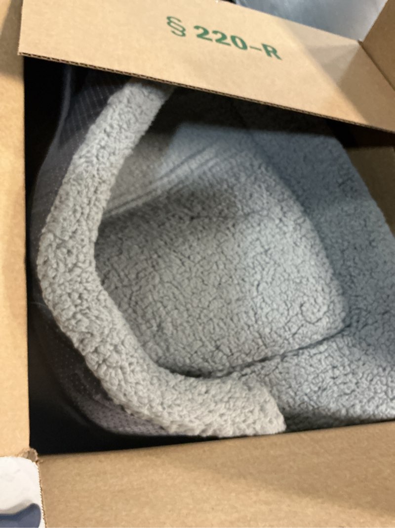 Condition photo showing As Is for bedsure washable dog bed for extra large dogs, soft foam floor pet mat, lightweight travel flat puppy mattress for indoor pet 48x30 in light grey