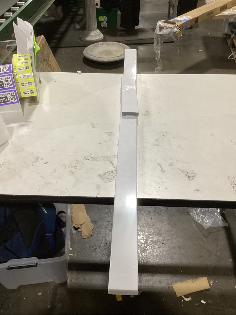 Project Source 2.37-in H x 61-in L White Cultured marble Bathroom Backsplash