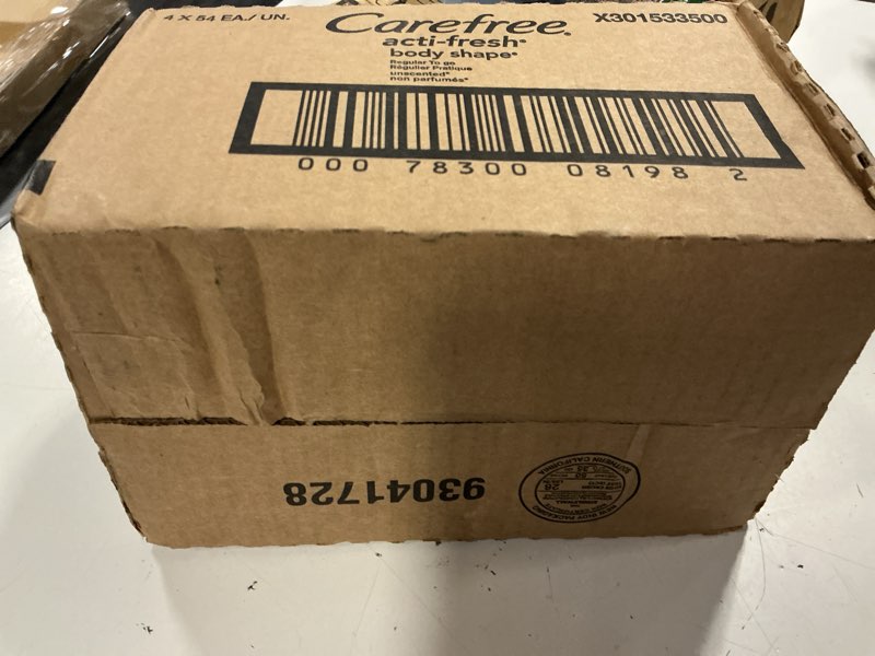 Condition photo showing New/Like New for carefree acti-fresh body shape regular to go 54 ct (4x54ea/un)