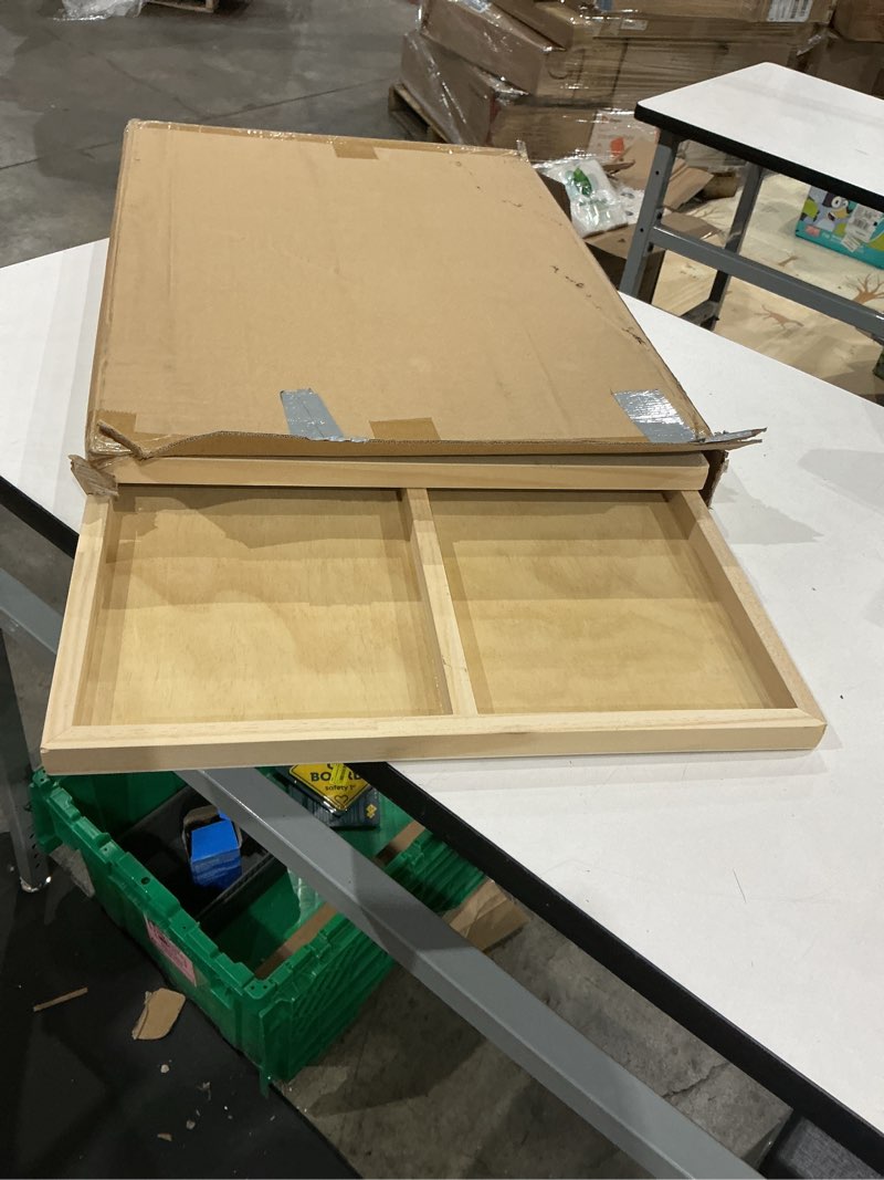 Condition photo showing New/Like New for falling in art unfinished birch wood panels kit for painting, wooden canvas 2 pack of 20 x28 studio 1" deep, cradle boards for pouring, art, crafts, burning and more 20*28 2-pack