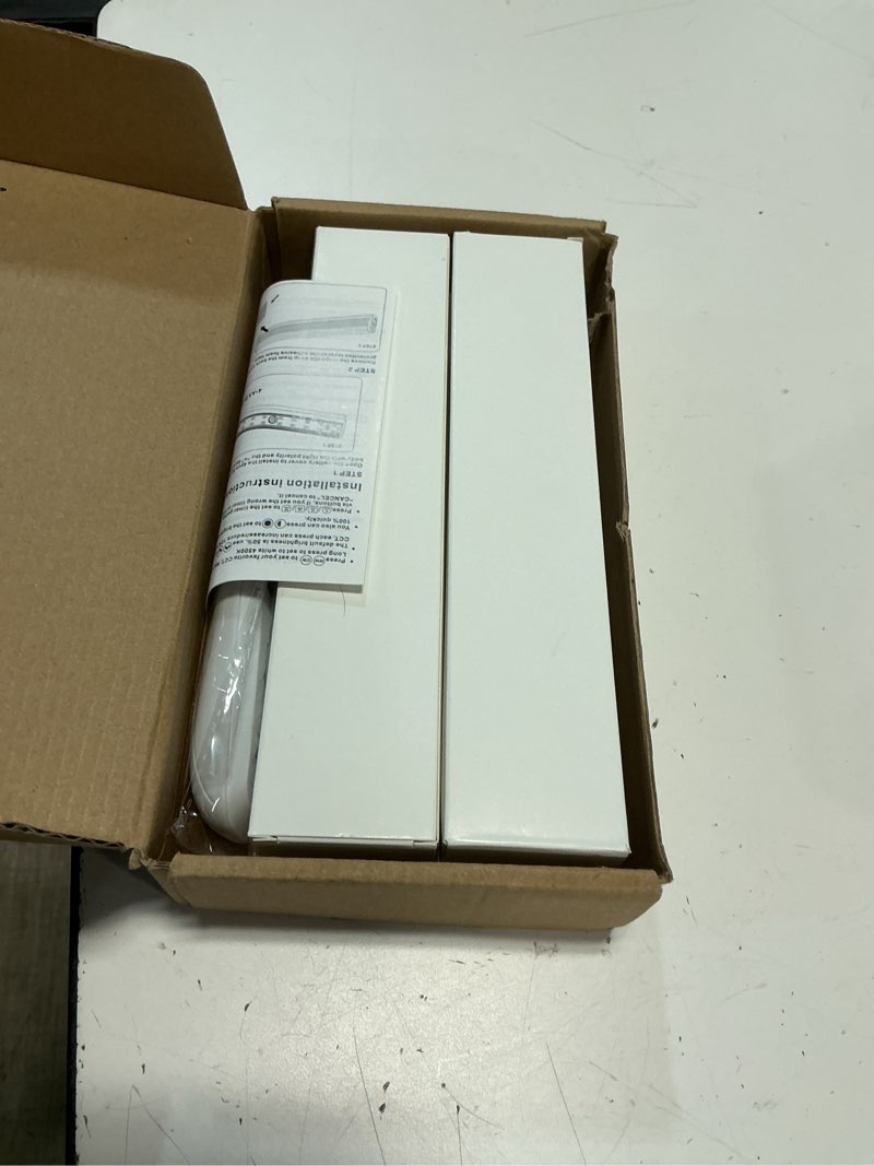 Condition photo showing New/Like New for ldopto under cabinet lights with remote, wireless led battery operated motion sensor light indoor stick-on anywhere counter night lights for kitchen, cabinet, closet, hallway stairway 4 pack motion sensor/ 4 pcs