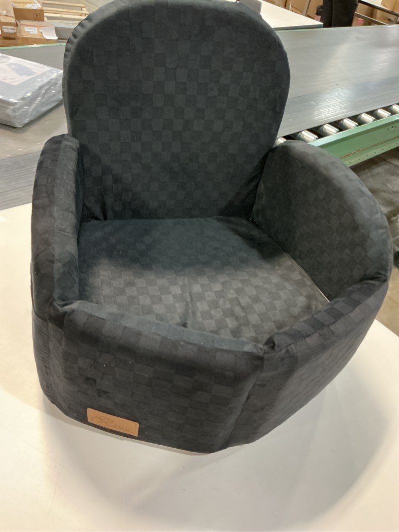 Condition photo showing item condition for Dog Car Seat for Small/Medium Dogs Up to 35 lbs, Elevated Memory Foam Dog Booster Seat with 2 Safety Belts, Travel Safety Pet Car Seat with Detachable Washable Cover and Storage Pockets (Black/Black)