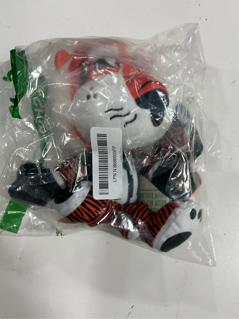 Condition photo showing New/Like New for Bleacher Creatures Auburn Tigers Aubie The Tiger 8" Mascot Kuricha Sitting Plush - Soft Chibi Inspired Mascot Auburn Tigers - Aubie the Tiger