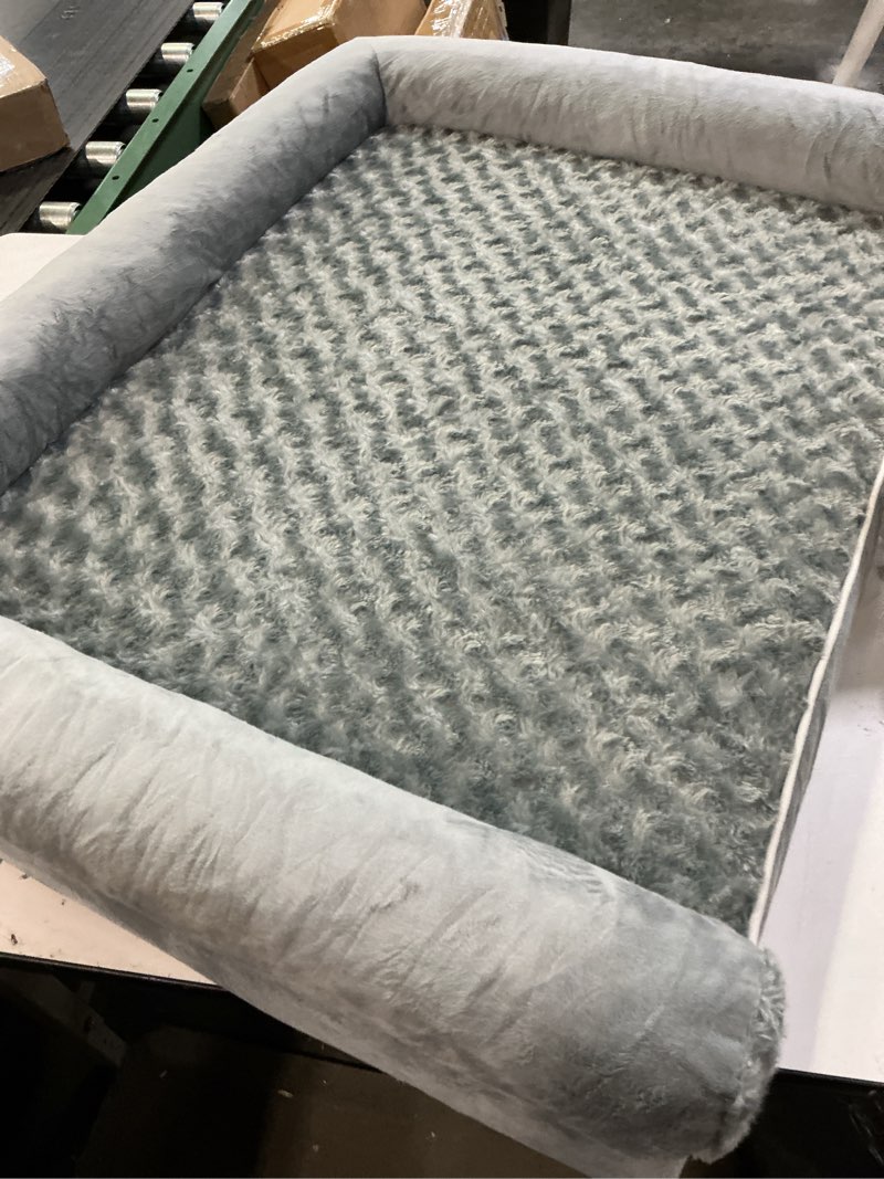 Condition photo showing As Is for BFPETHOME Dog Beds for Large Dogs, Orthopedic Dog Bed for Medium Large Dogs,Big Waterproof Couch Pet Bed with Removable Washable Cover 36"L x 27"W x 6.5"Th Grey