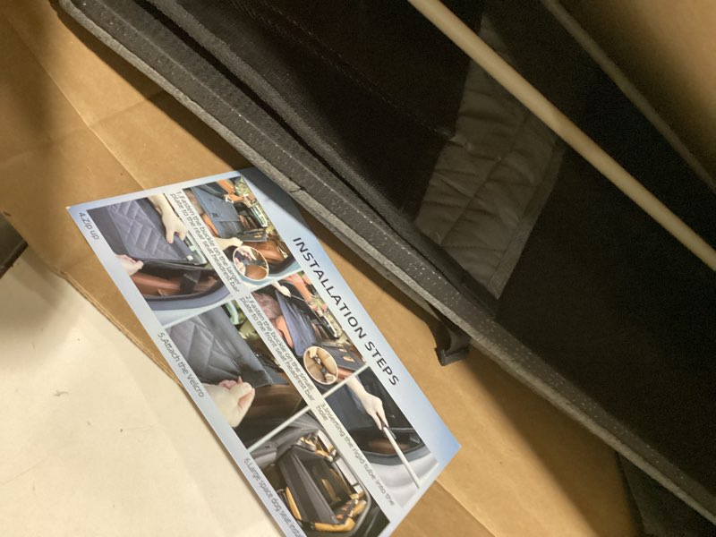 Condition photo showing Good Condition for XL Large Dog Car Seat Cover with Dog Bed Mat for Back Seat Half - Single Seat Travel Hammock Extender, Waterproof Hard Bottom for Medium & Large Dogs, Car SUV Truck Vehicle