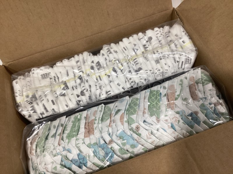 Condition photo showing New/Like New for The Honest Company Comfort Dry Disposable Diapers for Sensitive Skin, Hypoallergenic, Fragrance-Free, Turtle Time + Pattern Play, Club Box Size 2 (12-18 lbs), 72 Count Size 2 (72 Count) Turtle Time + Pattern Play