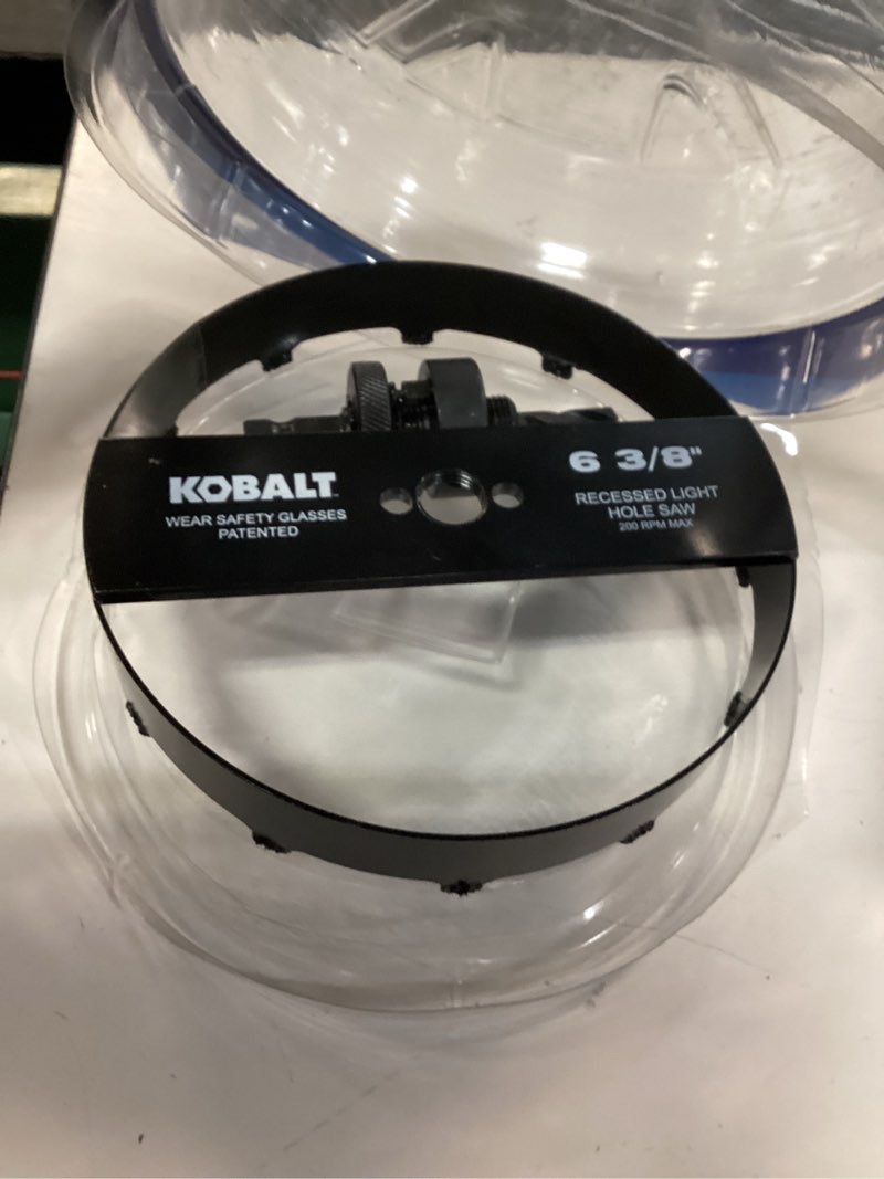 Condition photo showing Good Condition for kobalt 6-3/8-in carbide-grit arbored recessed lighting hole saw