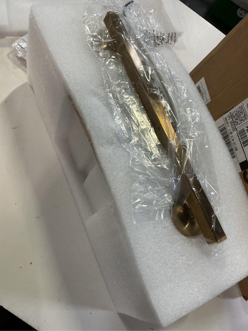 Condition photo showing New/Like New for mecgirn stainless steel milk glass vanity lights for bathroom, 2 light gold bathroom light fixtures over mirror, ceramic e26 sockets wall mounted gold 2 light