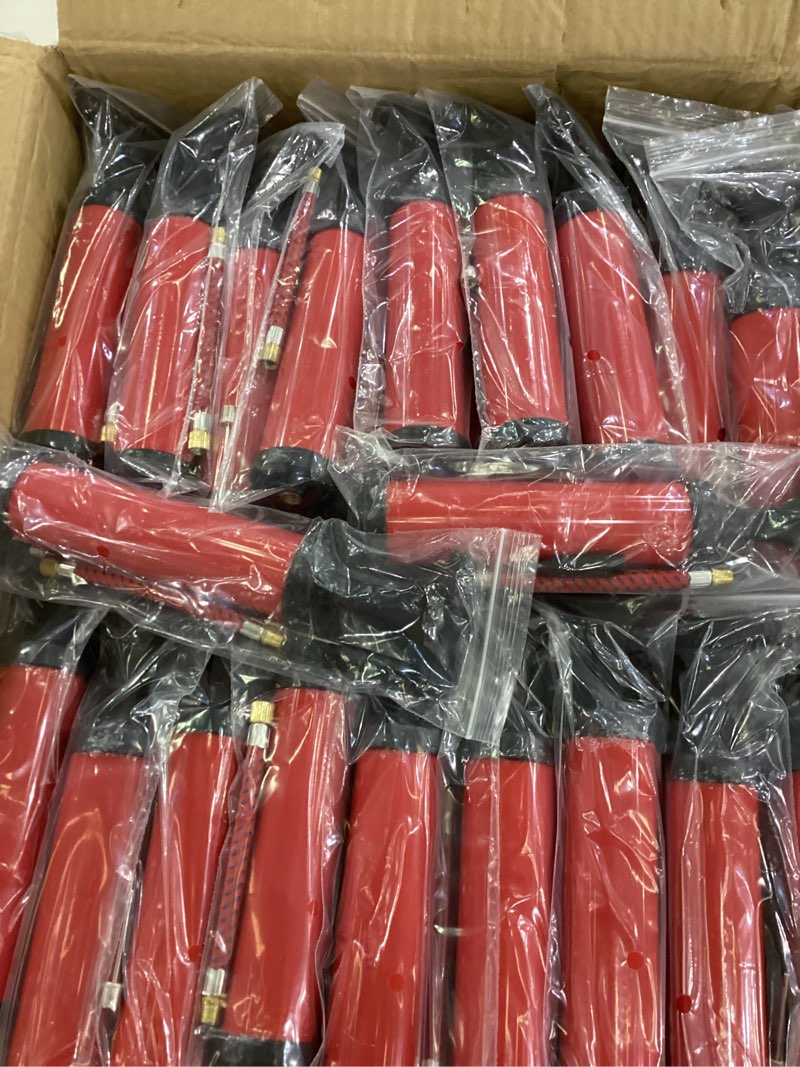 Condition photo showing New/Like New for 100PCS Portable Ball Pump Kits for Sports with Needle Nozzles Extension Hose, Air Pump for Basketball Football Soccer Volleyball, Blue and Red (100)