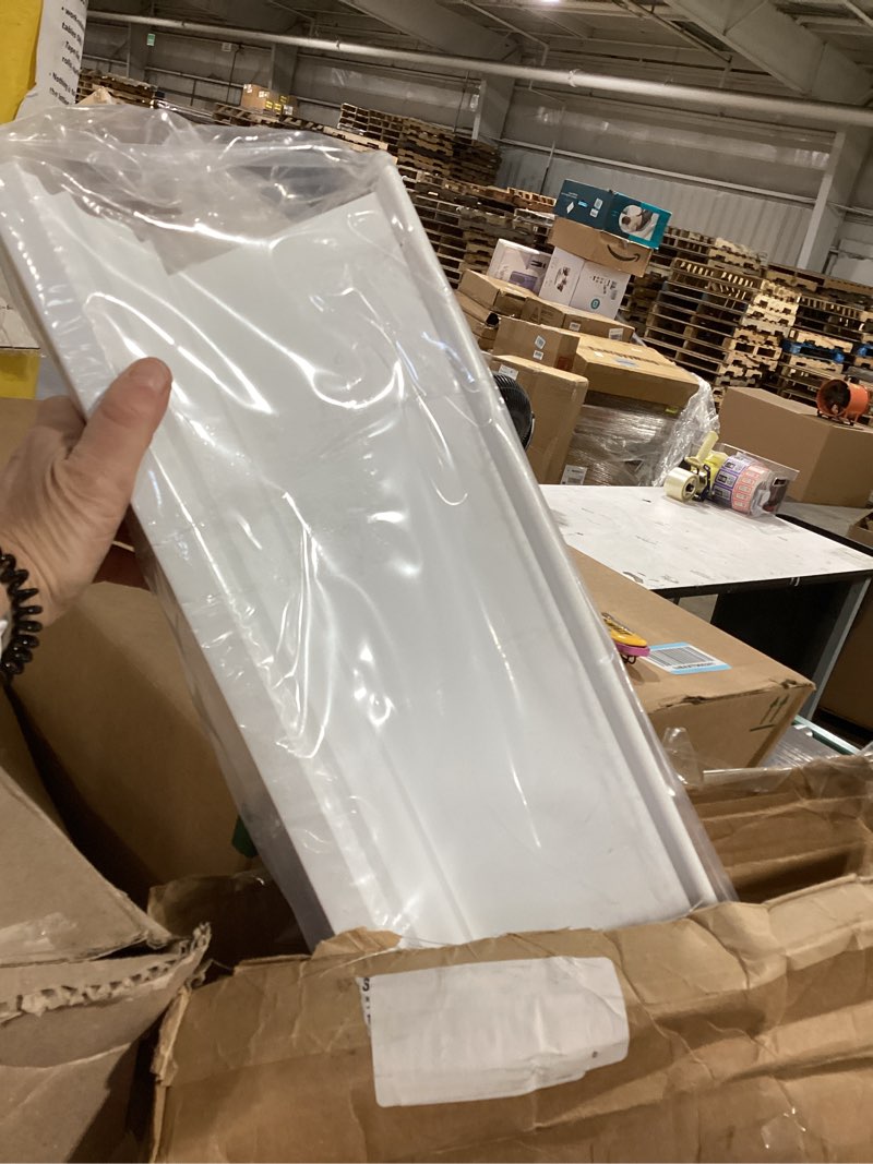 Condition photo showing Good Condition for ekena millwork crh07x41bt craftsman crosshead with bottom trim, 41" width x 45" top width, factory primed and ready for paint 41-in. w standard trim