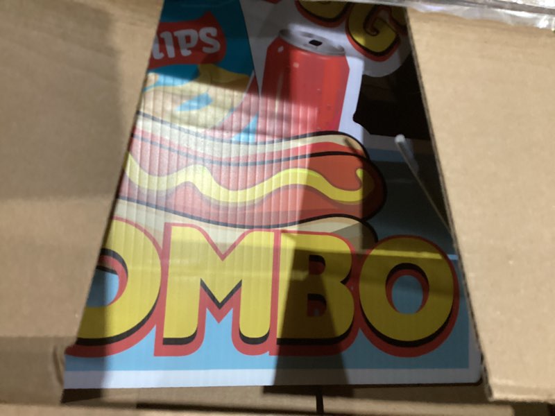 Hot Dog Combo 12" x 16" Yard Sign & Stake | Advertise Your Business | Stake Included Image On Front 