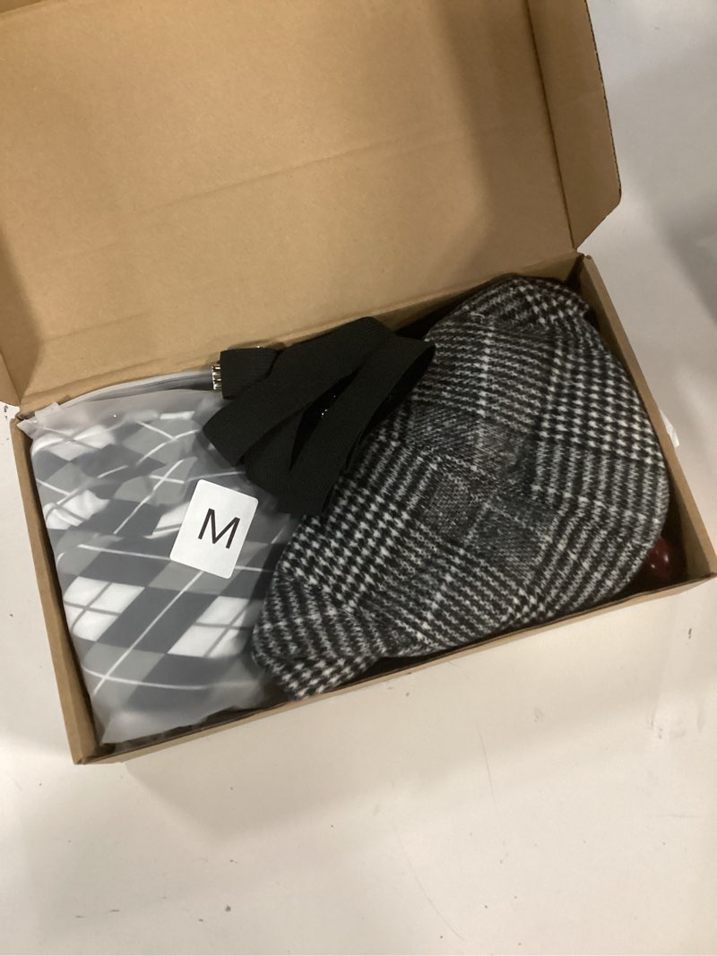 Condition photo showing New/Like New for WooWee 100 Days of School Costume for Boys, Old Man Costume for Kids, 100th Day of School Dress Up Gray Medium: 8-10 Y