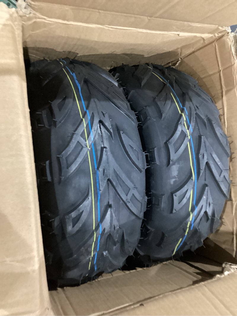 Condition photo showing Good Condition for wear-resistant, hyssk 145/70-6 atv tire with rim, 4pr, go-kart/utv/quad 6'' tubeless wheel, set of 2