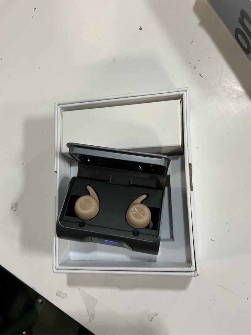 Condition photo showing Good Condition for hearing aids for seniors, otc hearing aid rechargeable with noise cancellation adults, senior invisible hearing amplifier with portable charging case premium comfort design(beige)