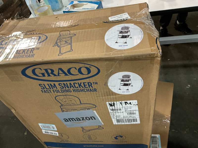 Condition photo showing Good Condition for Graco Slim Snacker High Chair, Ultra Slim, Fast-Folding, Multiple Recline Positions, Comfortable Feeding, Whisk