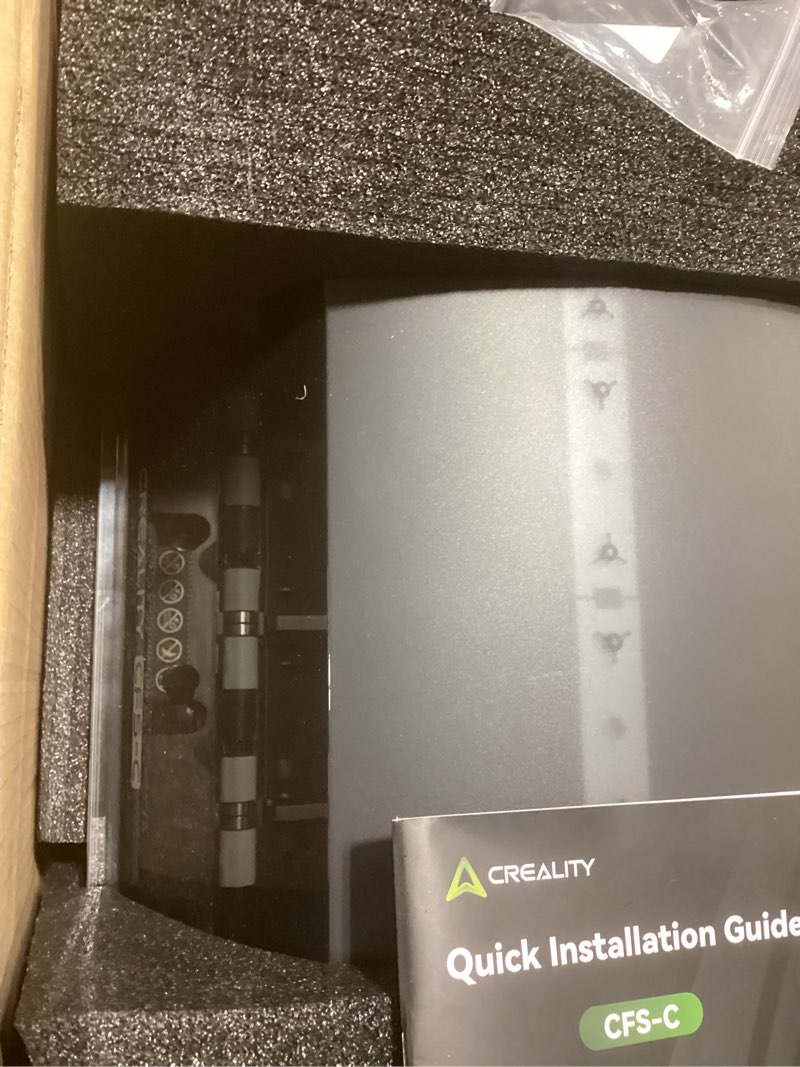 Condition photo showing As Is for Official Creality CFS-C, Multicolor 3D Printer Filament System, 2026 New Version External Cutter & Buffer, Filament Run-Out/Tangle Detection for K1 Max 2025, K1C 2025, K1 Max, K1C, K1, K1 SE Cfs-c Creality Filament System