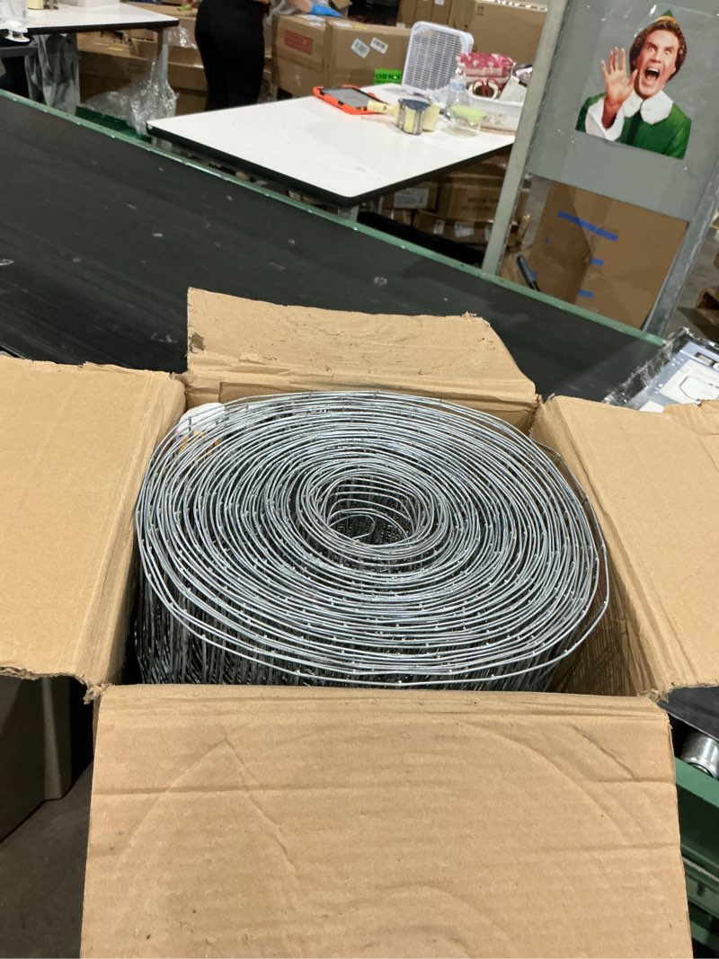Condition photo showing Good Condition for tongmo 4 ft x 100 ft galvanized welded wire fence, 16ga garden chicken wire fence roll, mesh size 2" x 4"hardware cloth, ideal for yard protection and poultry netting 4ft*100ft galvanized