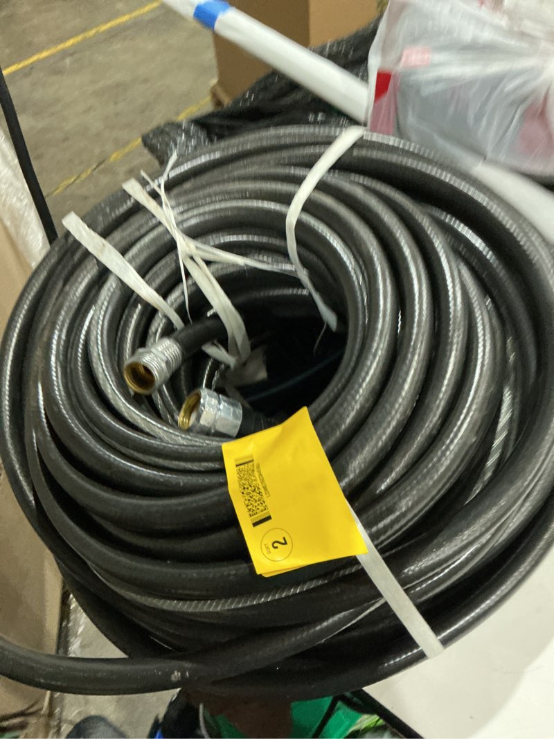 Condition photo showing As Is for impulse 5/8-in x 100-ft contractor -duty kink free rubber black hose
