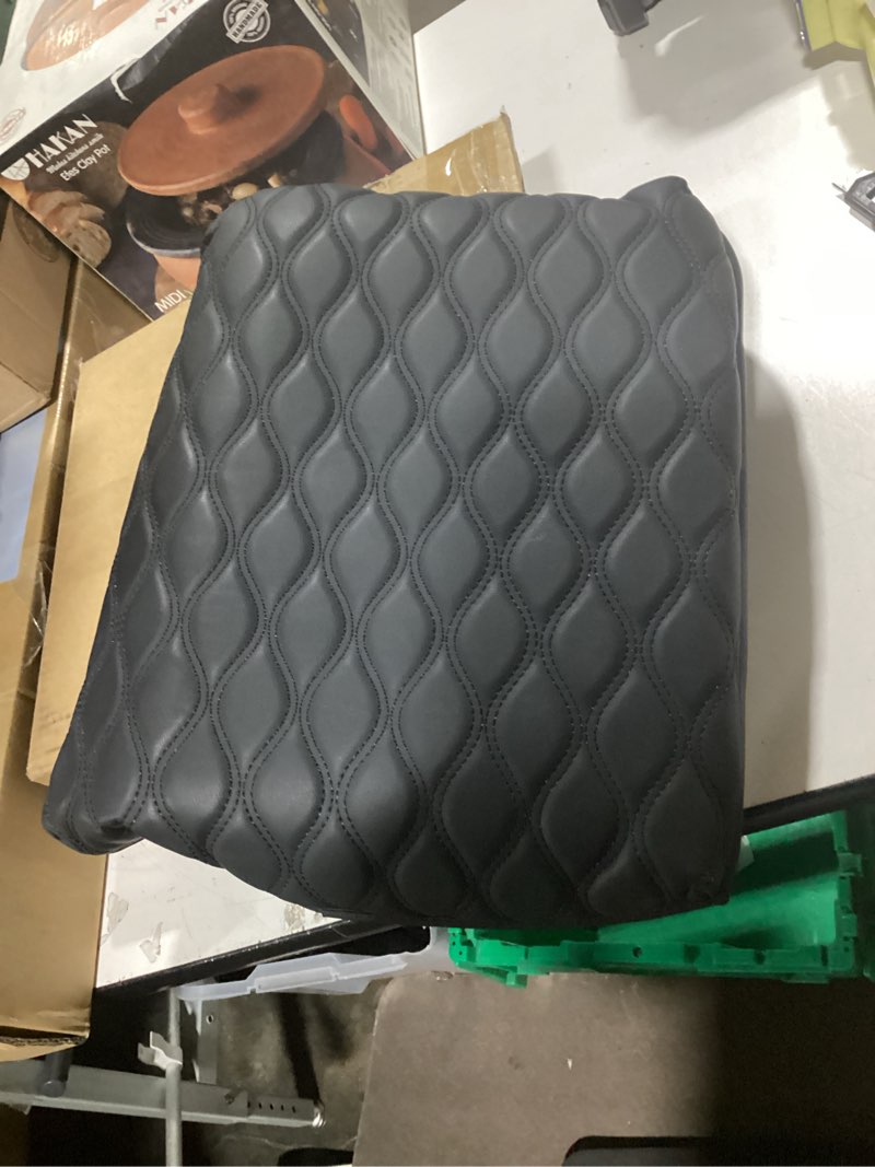 Condition photo showing Good Condition for autorder center console cover for gmc sierra/chevy silverado 1500 2019-2026 accessories armrest cushion cover leather middle console pad armrest pad anti-scratch(bucket seat only) 19-26 chevy silverado wavy texture