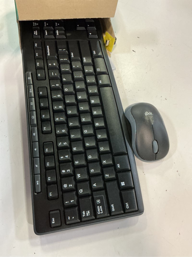 Condition photo showing Good Condition for logitech mk270 wireless keyboard and mouse combo for windows, 2.4 ghz wireless, compact mouse, 8 multimedia and shortcut keys, 2-year battery life, for pc, laptop - black black 1 pack combo