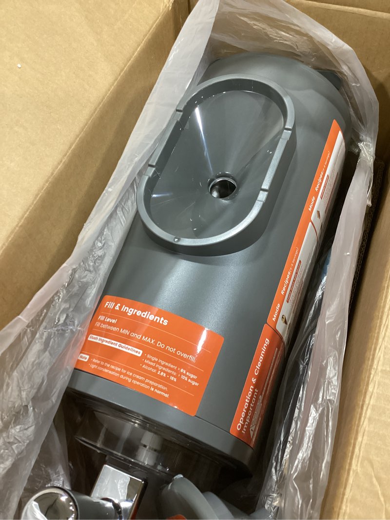 Condition photo showing Good Condition for alcarin 2 in 1 slushie machine & soft serve ice cream maker machine | no ice needed, 8 pre sets, frozen drink, protein ice cream, milkshake, frappe, spiked, sorbet, more for homemade frozen treat