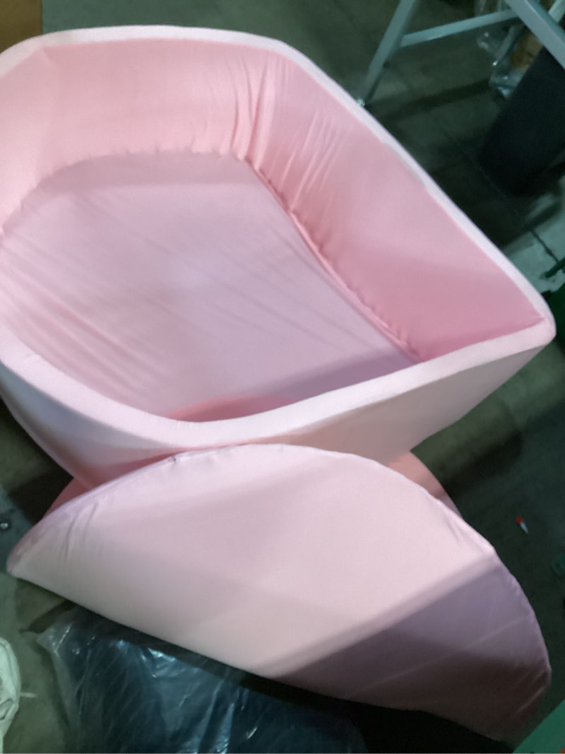 Condition photo showing Good Condition for Ball Pit for Toddlers 35.43''x11.81 Baby Ball Pits Soft Memory Foam Ball Pit Round Kids Ball Pit Indoor Game Kids Play Ball Pool Ideal Gift for Girls and Boys (Pink, NO Balls)