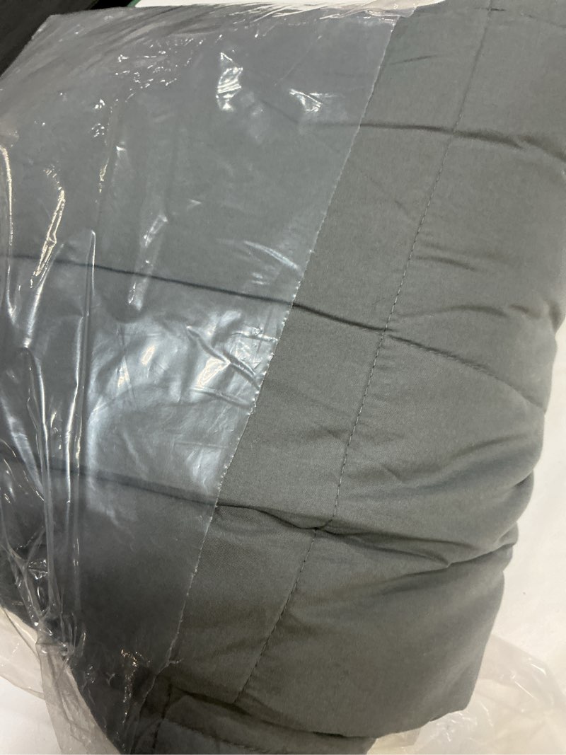 Condition photo showing Good Condition for mr. sandman weighted blanket for adults queen size 15 lbs, soft cooling heavy minky blanket for sleep, washable throw blanket with glass beads, 60 x 80 inches, grey 60 x 80 inches, 15lbs grey