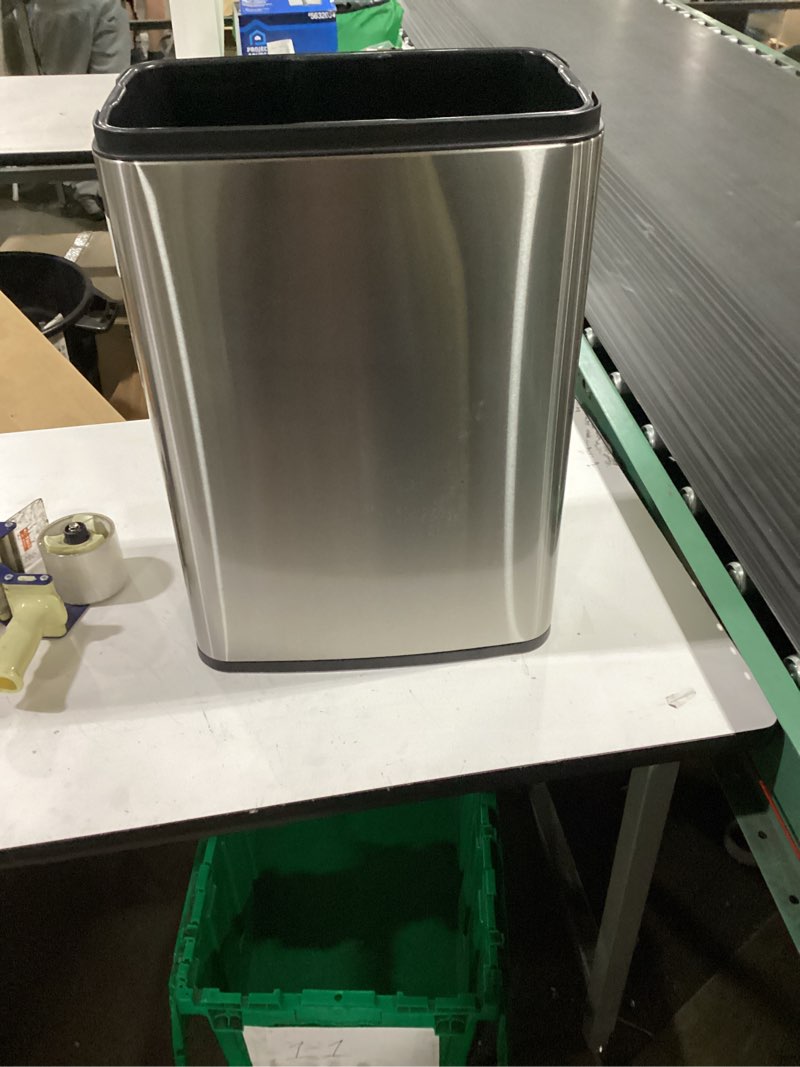 Condition photo showing Good Condition for glad 20 gal stainless steel sensor kitchen garbage can with clorox odor protection lid