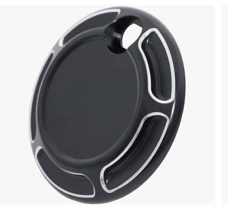 SHMT Black Cut Fuel Gas Tank Door Cover Cap for Harley Touring Electra Glide FLHT, Road Glide FLT, T