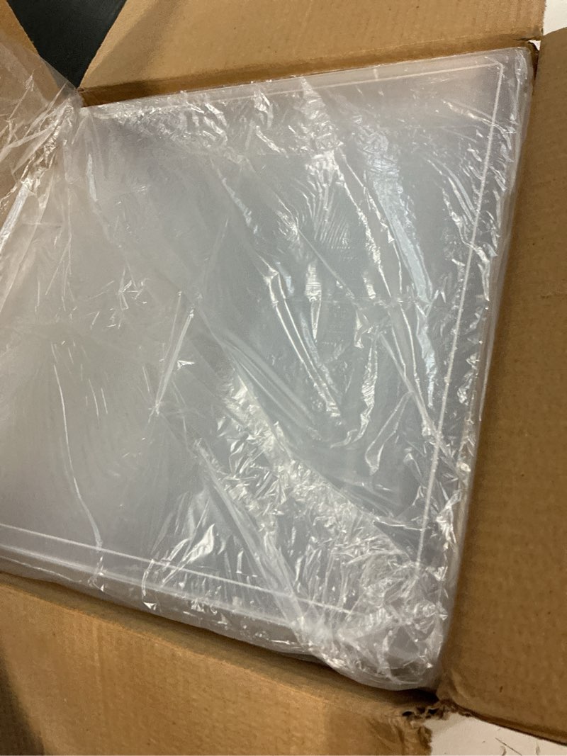Condition photo showing Good Condition for 12x12'' scrapbook paper storage, 5 pack board game storages, stackable paper storage for magazine, art supplies, files, photo, vinyls, crafts