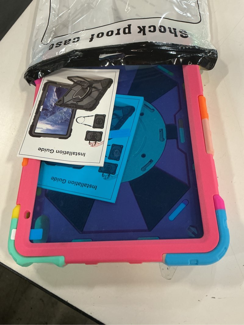 Condition photo showing Good Condition for case for ipad 9th generation ipad case 9th 8th 7th generation ipad 10.2 inch cases ipad 9th gen cover 2021/2020/2019 release with screen protector pen holder 360° rotating, colorful