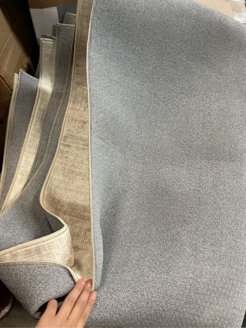 Condition photo showing As Is for area rugs 8x10 living room: washable rug modern abstract large rugs soft non slip neutral rug stain resistant indoor carpet for bedroom kitchen dining room table nursery home office rugs(beige,8'x10') beige 8' x 10' (rectangular)