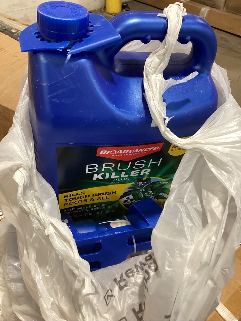 Condition photo showing Good Condition for bioadvanced brush killer plus, ready-to-use weed killer sprayer, 1.3 gal â€“ kills tough brush roots & poison ivy