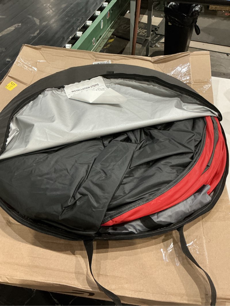 Condition photo showing As Is for instant pop up camping tent, 4-6 person tents,automatic set up tent in 3 seconds,waterproof sunshade family tent,portable lightweight dome tent for outdoor camping,hiking,travel & beach grey
