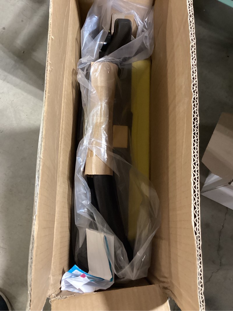 Condition photo showing New/Like New for Collapsible Shopping Cart with Wheels, 200 lbs Capacity Grocery Cart on Wheels with Storage Crate, Platform Hand Truck with Foot Brake, Yellow Yellow Cart