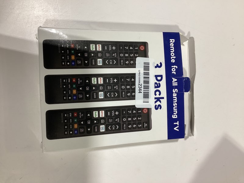 Condition photo showing As Is for replacement for samsung smart tv remote (3 pack) missing one