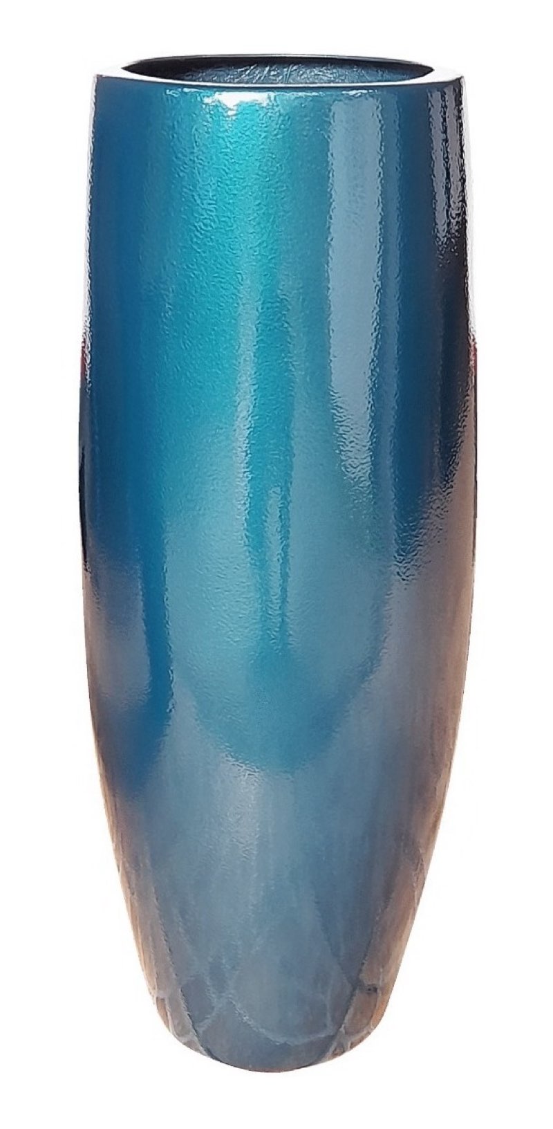 XBrand 29.5" H White Plastic Self Watering Indoor Outdoor Tall Round Planter Pot, Decorative Gardening Pot, Home Décor Accent