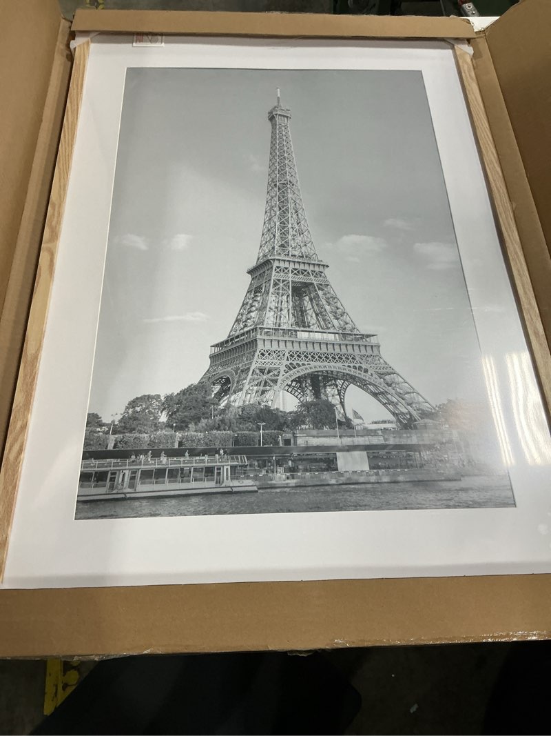 Condition photo showing Good Condition for upsimples 20x30 poster frame, display pictures 16x24 with mat or 20x30 without mat, wall hanging picture frame, natural, 1 pack natural 20x30