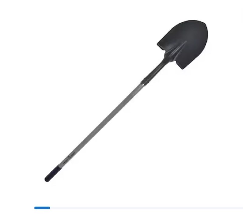 project source 40-in fiberglass handle digging shovel