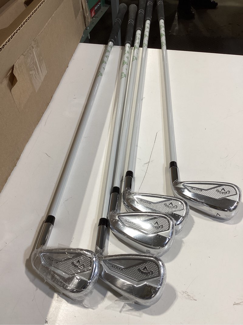 Condition photo showing Good Condition for callaway golf elyte high launch iron set right graphite regular