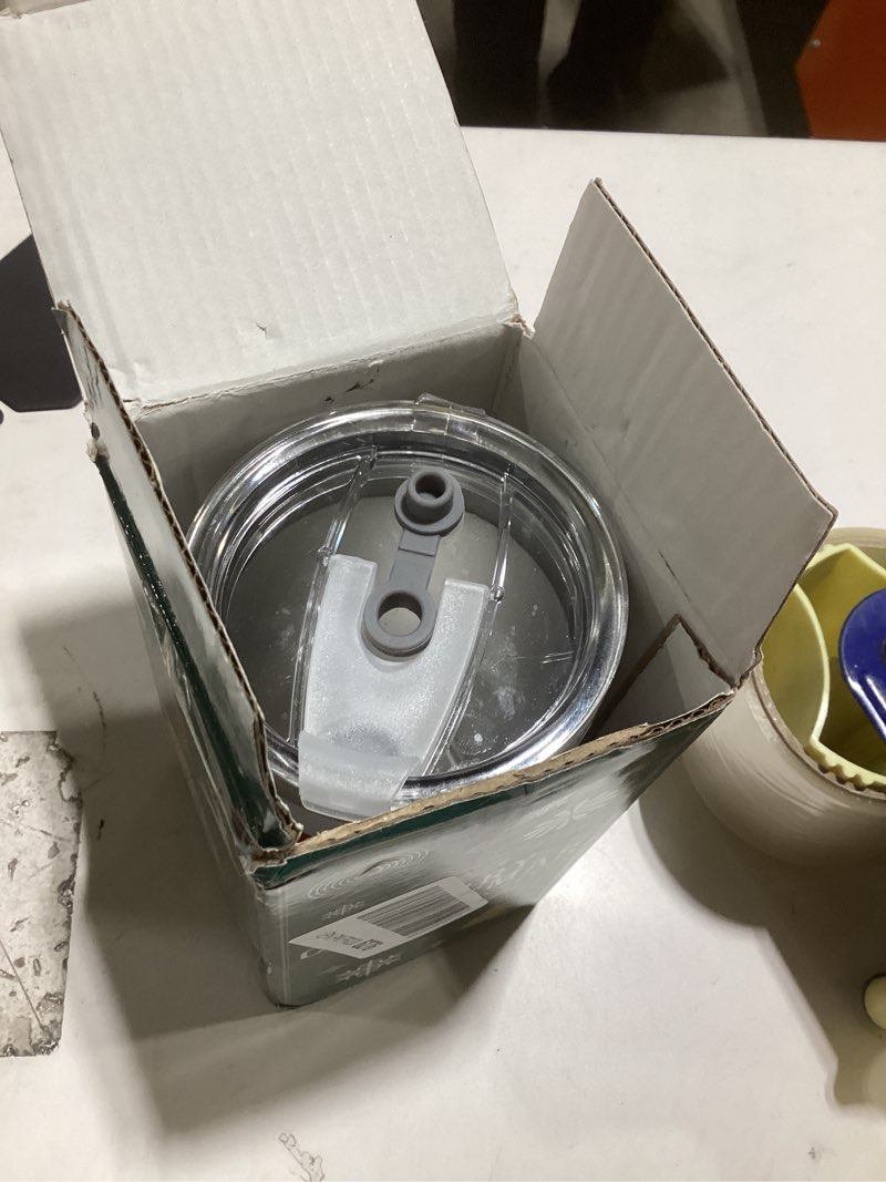 Condition photo showing Good Condition for Funny Christmas Tumbler, 20 oz Stainless Steel Insulated Travel Tumbler, Christmas Coffee Mug with Lid, Xmas Cups Keep Drinks Cold & Hot, Novelty Holiday White Elephant Gifts for Women Men Coworkers