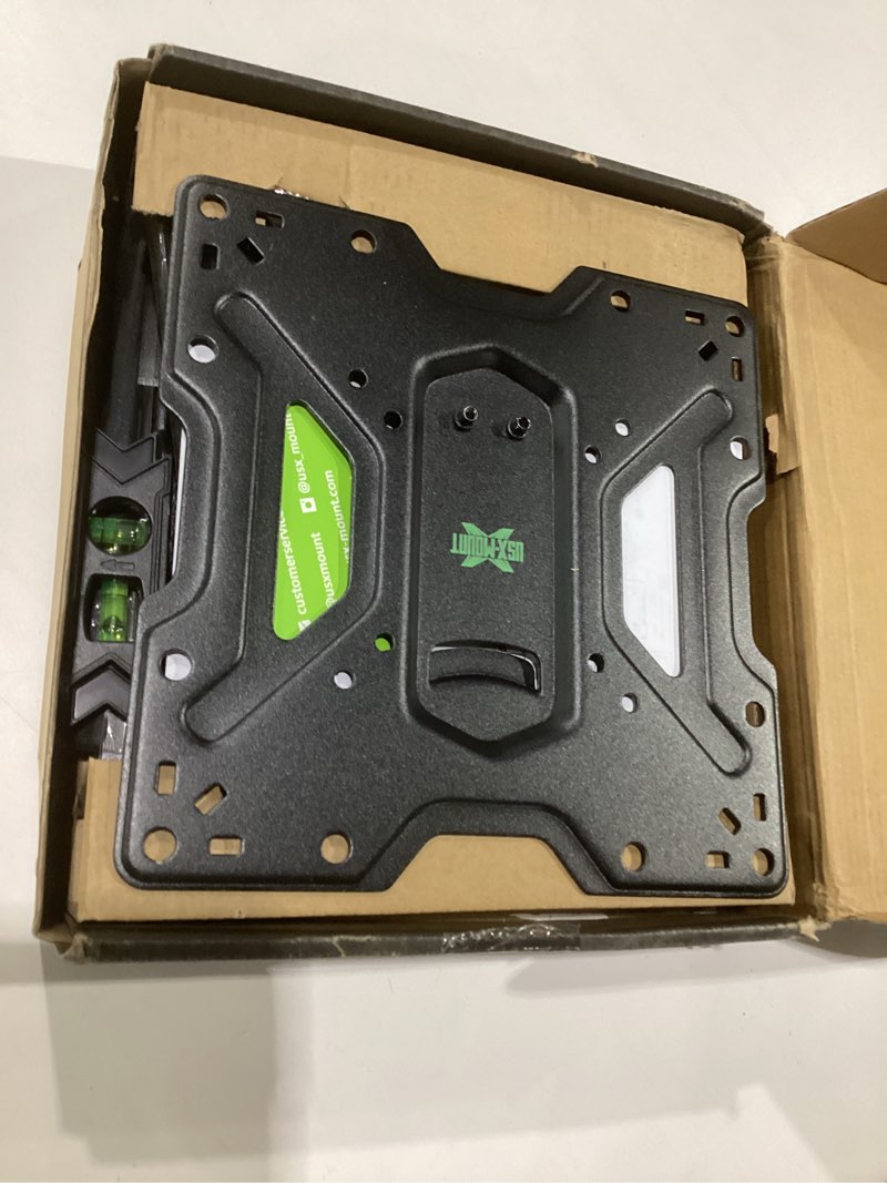 Condition photo showing As Is for usx mount ul listed full motion tv mount, swivel articulating tilt tv wall mount for 26-65 inch led, 4k, wall mount bracket with vesa 400x400mm up to 77lbs, perfect center design -xmm006-1 26-65 full motion tv mount