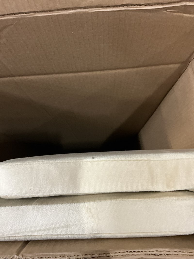 Condition photo showing As Is for joymor toddler bed, floor bed with safety guadrail, montessori toddler bed with animal ear shapes, soft velvet wood bed for infant, kids, mattress not included (beige)