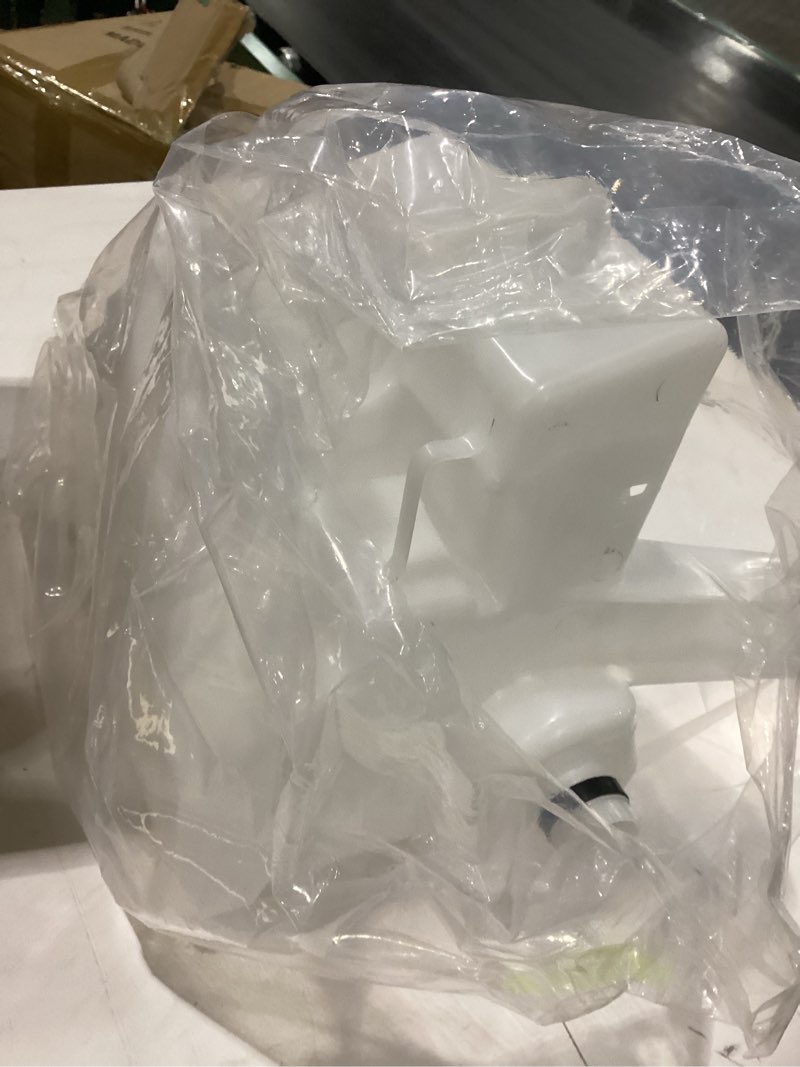 WFLNHB Plastic Windshield Washer Fluid Reservoir Tank with Motor Sensor Hole and Tube White Replacem