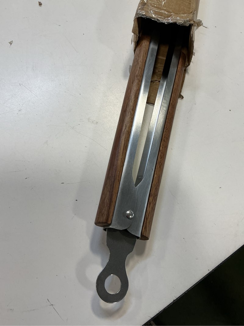 Condition photo showing Good Condition for Fire Pit Tongs 32-inch Super Long for Loading Wood,BBQ with Extended Luxurious Acacia Handle for Fire Pits, Fire Rings,Campfires, and Fireplaces, Outdoor or Indoor