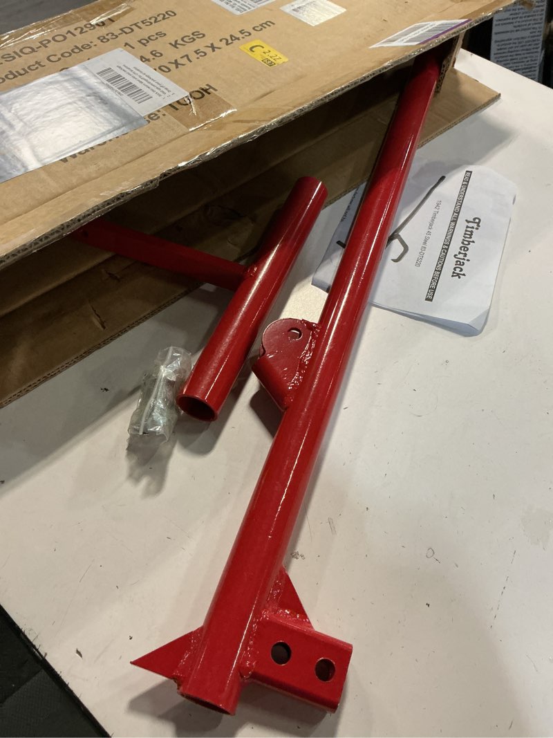 Condition photo showing As Is for 1942 earth worth | timberjack | log lifter | steel | 45 inches red