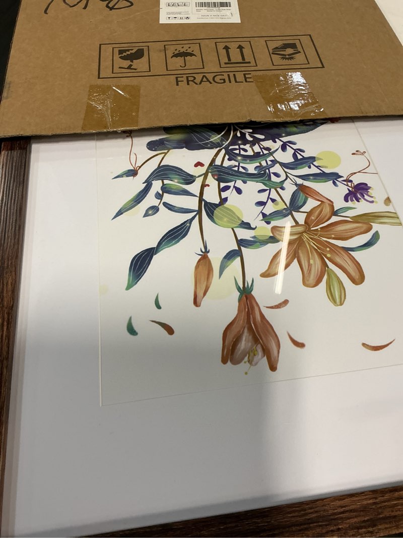 Condition photo showing Good Condition for bescrcl 16x20 frames, picture frames for wall, single, brown brown 16x20