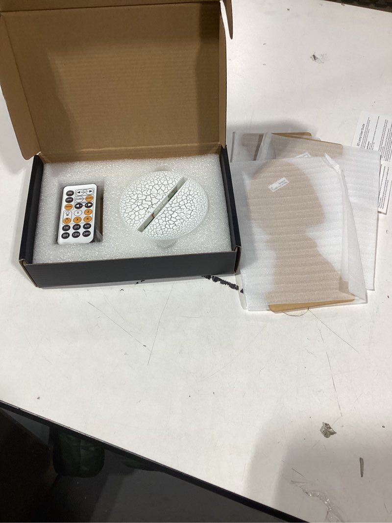 Condition photo showing Good Condition for 3D Illusion Night Light: Cool 3D Lamp with Remote 7 RGB Color Changing, Fans Merch Gifts for Girls Music Lover Christmas Birthday Party Decorations Red